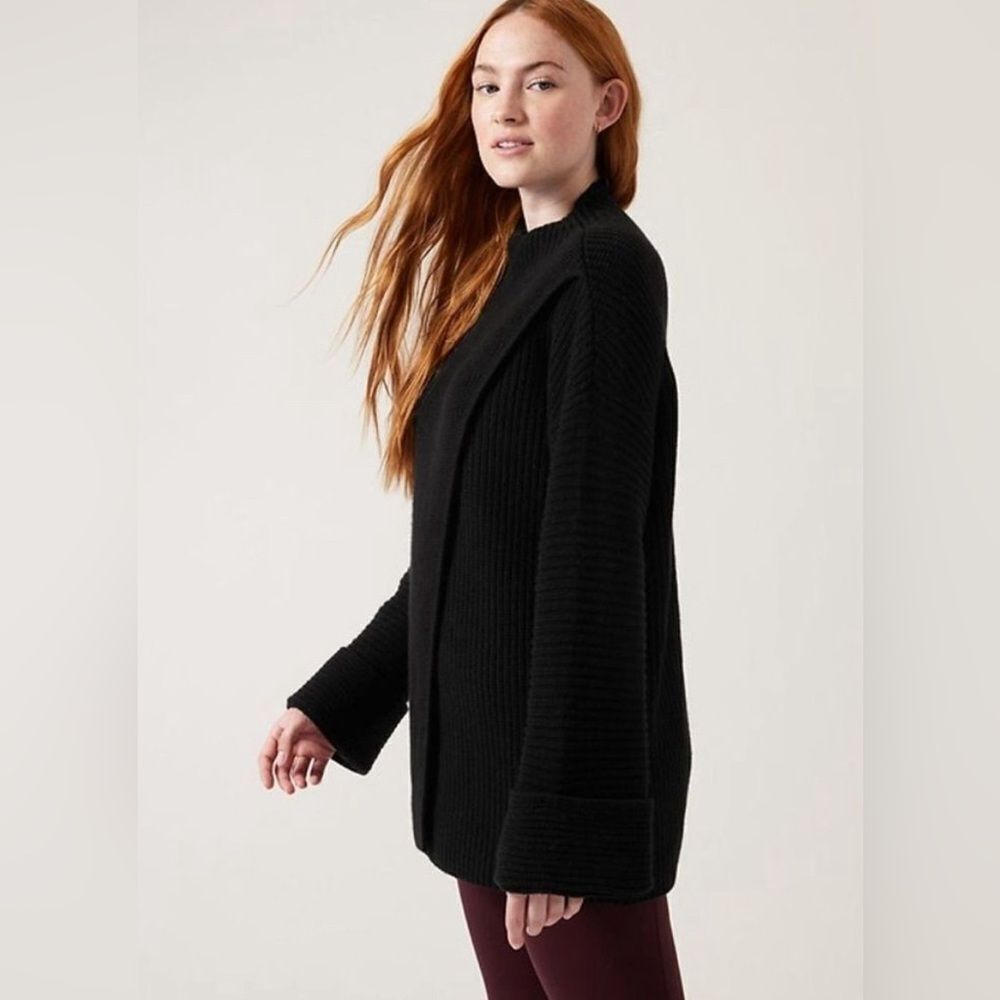 NWT Athleta Black Azalea Sweater Size Small - Picture 4 of 10